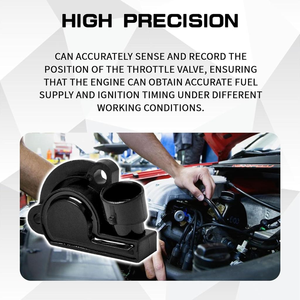 Car Throttle Position Sensor, TPS Accelerator Pedal Fuel Idle Air Control Valve Position Sensor, Replace OEM 17087400 17088026 17111815 Gas Engine