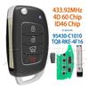 מפתח שלט מתקפל תואם Hyundai Sonata 95430-C1010 TQ8-RKE-4F16 4D60/ID46