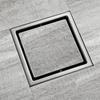 150*150mm Bathroom AccessoriesBlack 304 Stainless Steel Antidor Shower Floor Drain  Hotel  Bathroom Accessories Brushed