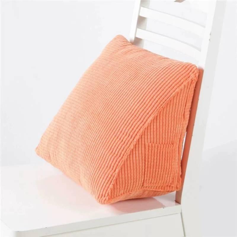 Office Corduroy Cushion Pillow With Removable Cover For Lumbar Support And Car Seat Comfort