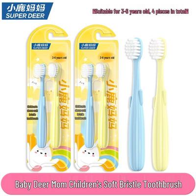 Little Deer Mom Kids Cactus Soft Bristle Toothbrush
