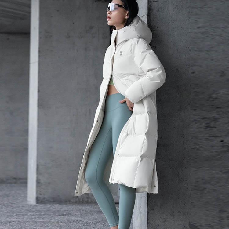 Li Ning Hot Pots Down Collection Down Jacket Women's Champagne White AYMU502-1