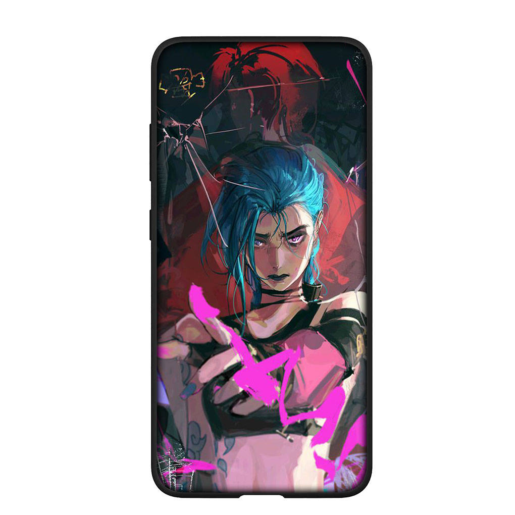 

для iPhone 16 15 X XR Samsung Galaxy S24 S23 Plus Xiaomi Redmi Note 13 12 11 Pro Max 10 14 OPPO Huawei чехол комиксы арканы мультфильм Jinx Vi чехол для телефона for Redmi Note 11 Pro ceil