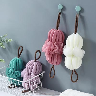 Spugna da Doccia Schiumogena in Rete Morbida Scrub Corpo Esfoliante Spazzola per la Schiena Pulitore per la Pelle Palla da Bagno con Bolle Accessori da Bagno per la Cura della Pelle