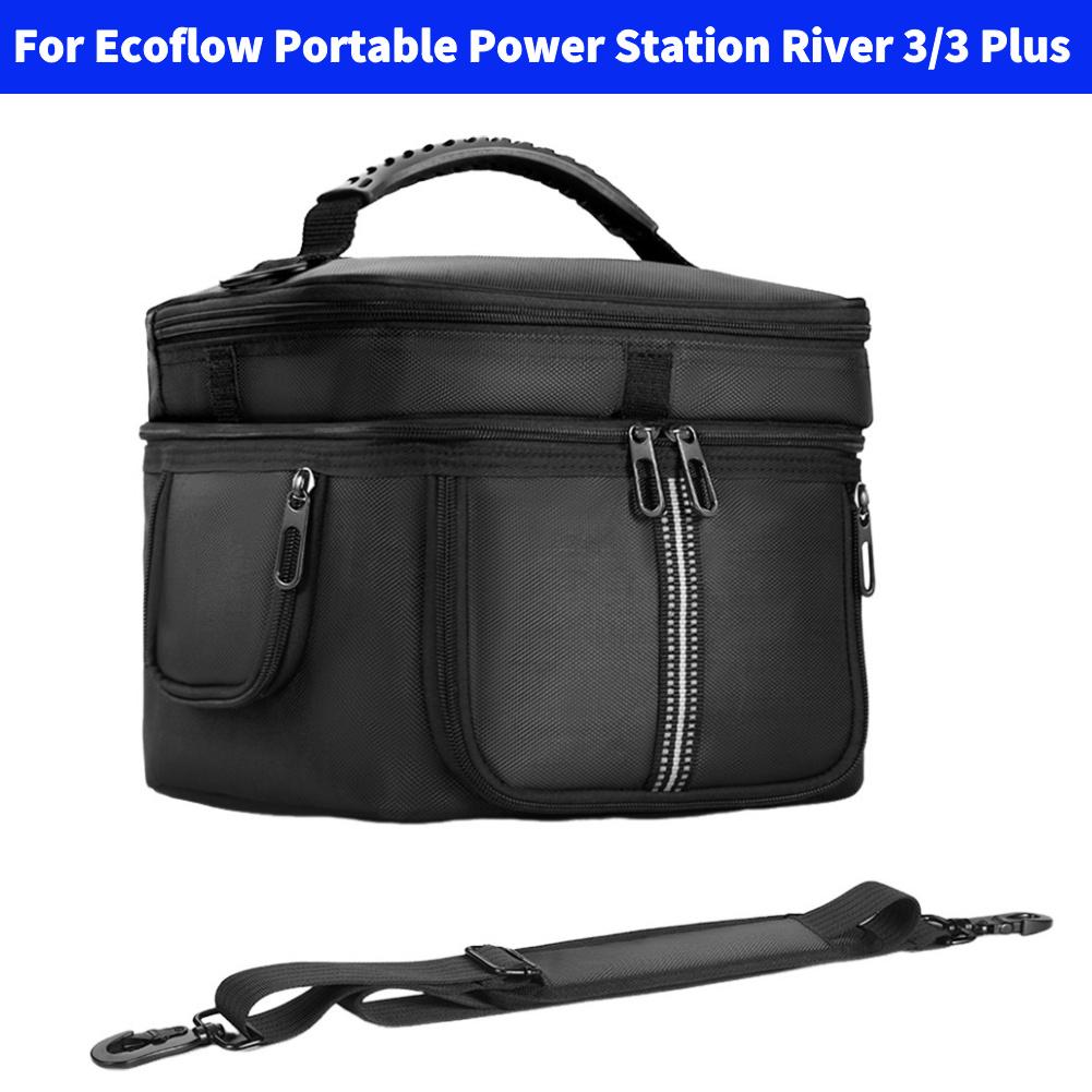 Carrying Case For Ecoflow Delta 3 Max Plus/Delta 3 Max Portable Power Station Storage Bag Waterproof for Ecoflow River 3/3 Plus