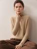 2025 Autumn/Winter Women's Thickened Cashmere Cowl Neck Sweater with Loose Raglan Sleeves