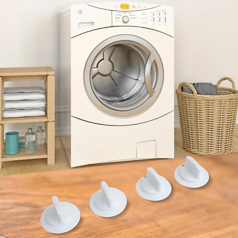 Pack of 4 Dryer Control Knobs with Reinforced Construction Replacement Part for Ensuring Long Lasting Performances
