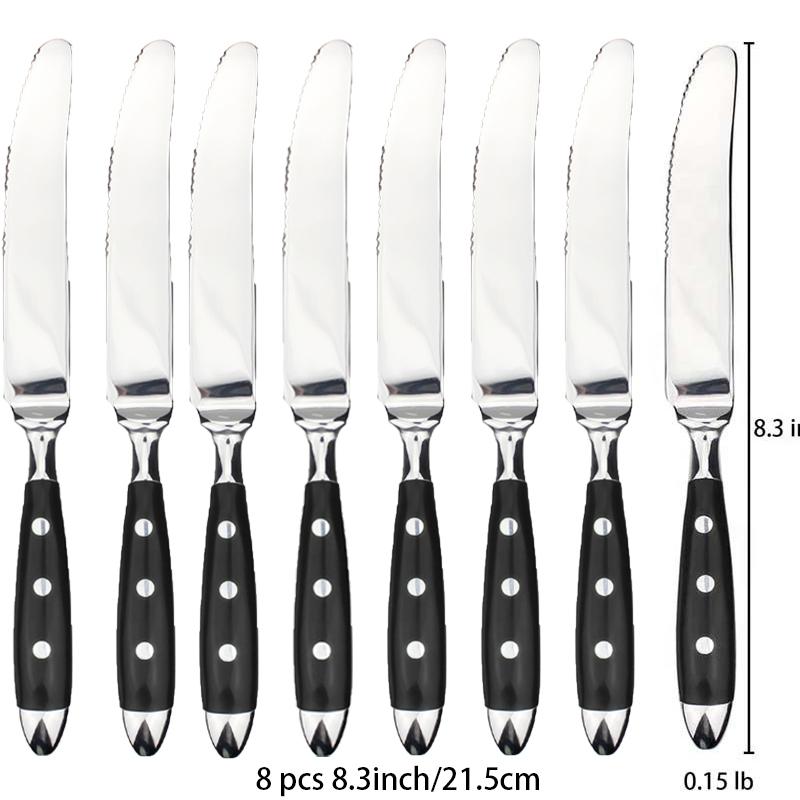 Classic Elegant Stainless Steel Cutlery Set Fork Spoon Knife Full Dinning Fork Steak Knife Teaspoon Creative Dinnerware Set