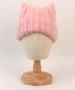 Yunibeosyeolkemiseuteuli Wool Cat Pink Beanie Cat Beanie
