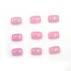 Dyed Pink Jade Cushion Cabochon Loose Gemstone Lot 36 Pcs 5*7 MM 43 CT For Jewelry Making