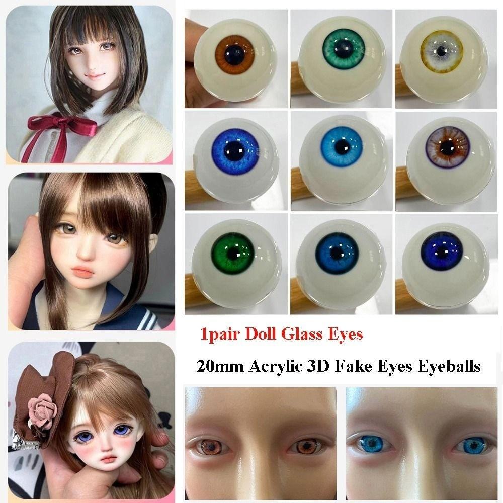 1pair with 3 Dimensional Fitting Eye Silicone Doll Simulation Eyeballs For BJD Doll