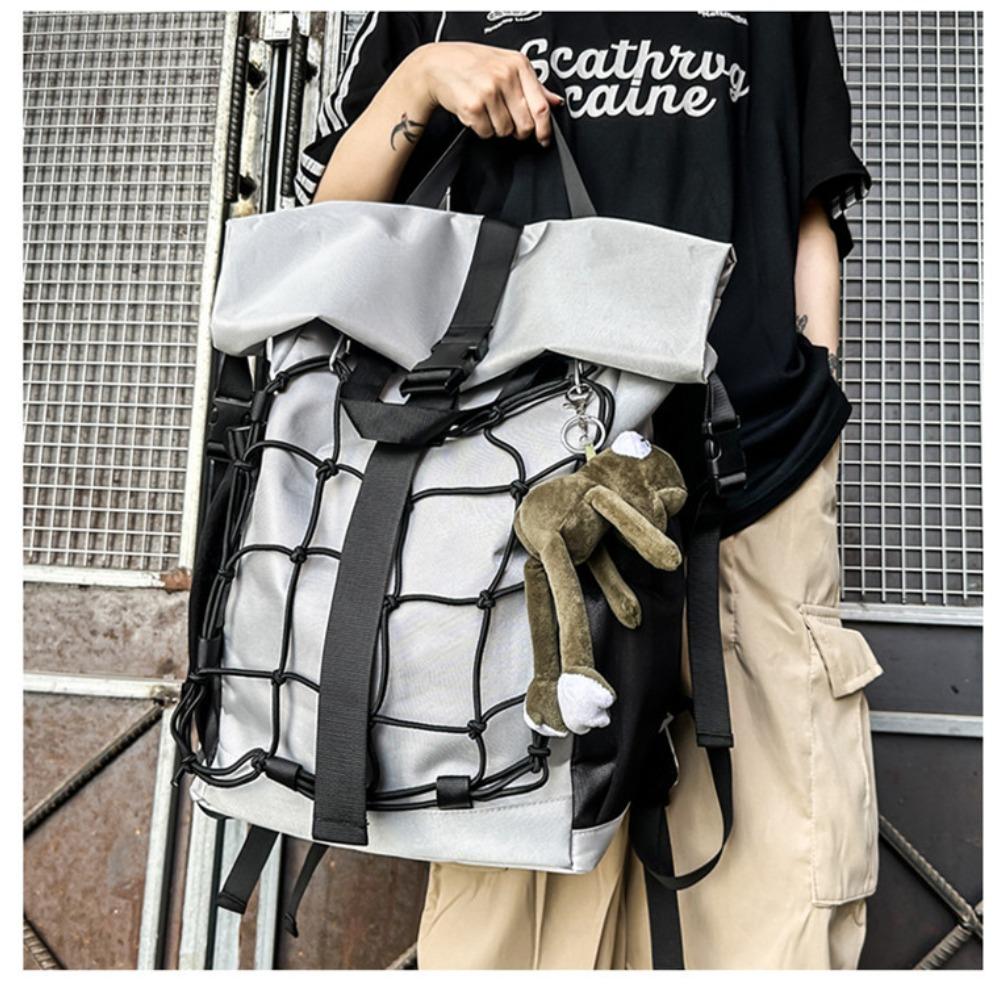 Motorcycle style high-end men's backpack workwear trendy men's backpack trendy brand sports cycling helmet bag