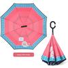 Umbrella, Reverse Umbrella, Double-Layer Hands-Free Long-Handled Children's Umbrella, Cute Cartoon Umbrella for Primary School Students, Rain or