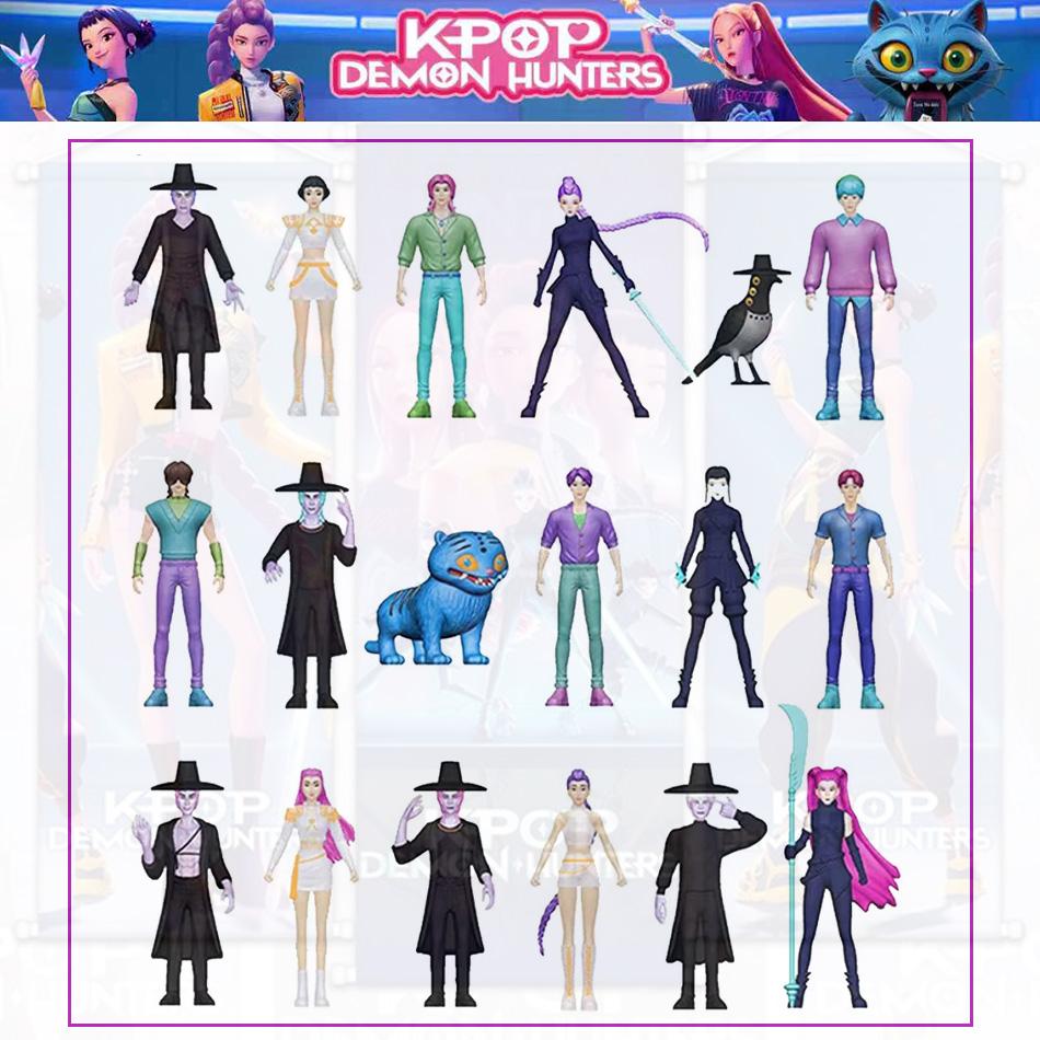 Kpop Demon Hunters Series Figure Model Toy Cartoon Gaming Peripherals Desk Decoration Halloween/Christmas For Kid Gifts