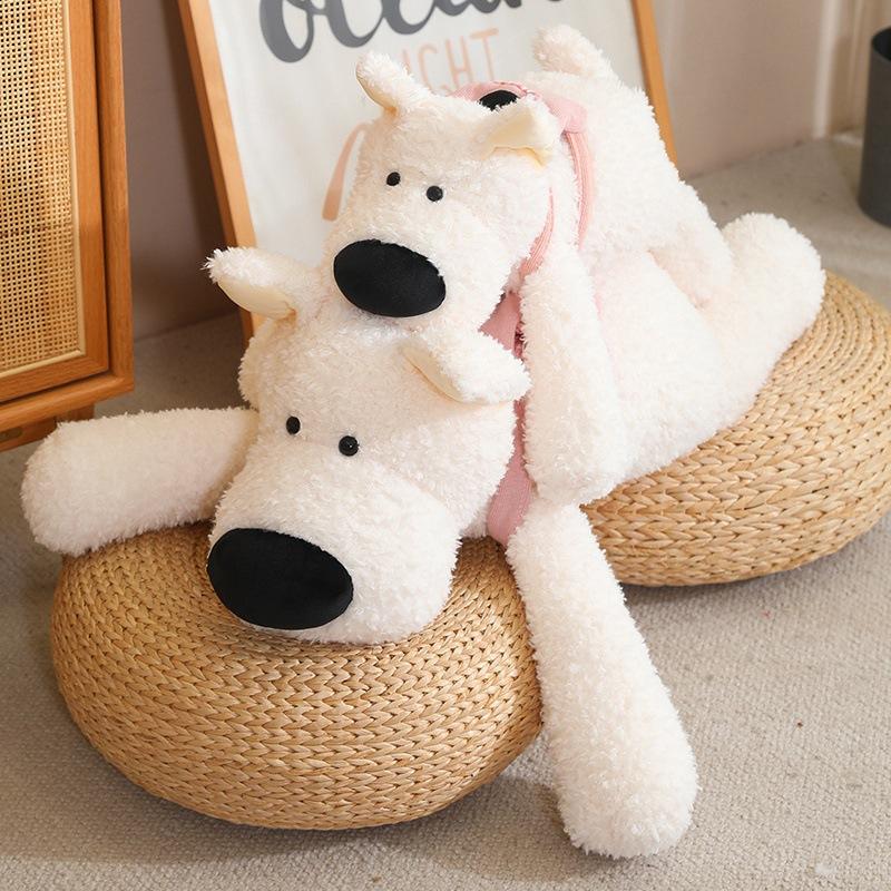 Cute Doggy West Highland Doll Plush Toy Puppy Dog Doll Children Sleeping Soothing Ragdoll Doll