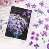 40Pcs Flower Decals Easily Peel Off Durable Waterproof PET Multi Purpose PET Plants Stickers for Scrapbook DIY Craft