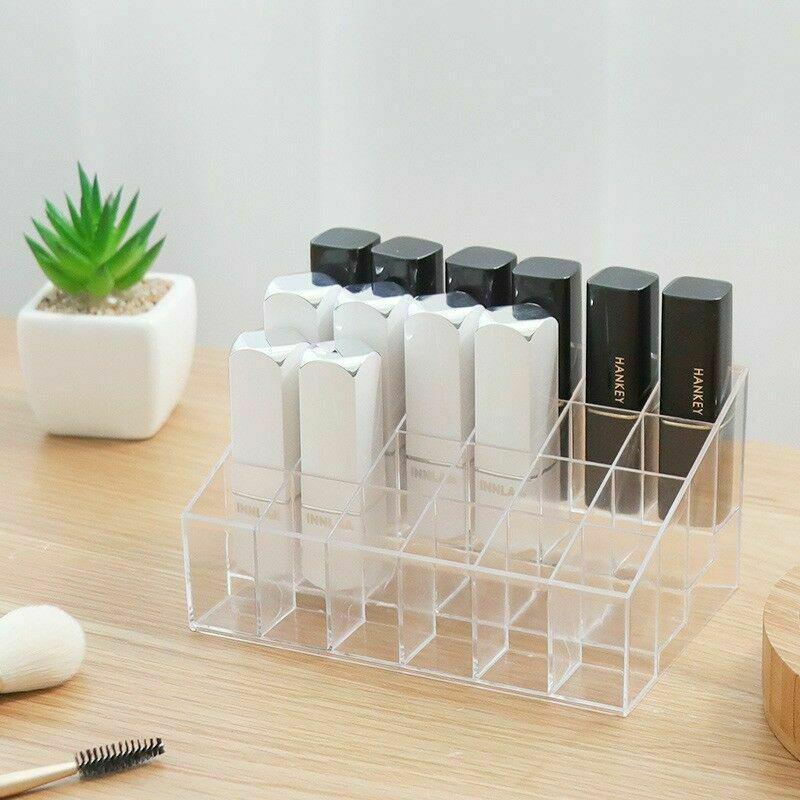 Buy Cosmetic Lipstick rack Display Holder Clear Lipstick Case Storage Organizer Makeup at