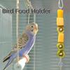 Adjustable Bird Food Holder Hanging Parrot Treat Holder Bird Fruit Fork Vegetable Skewer  Indoor
