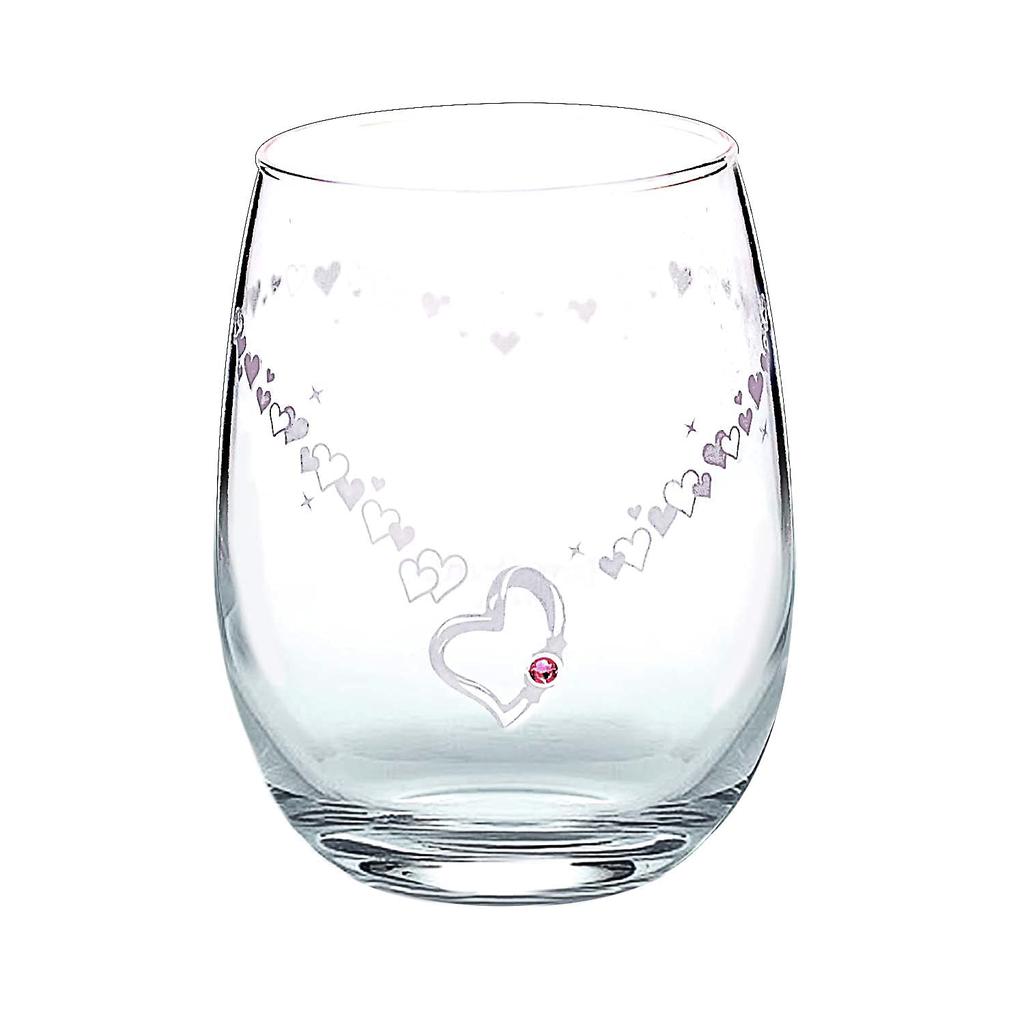 Sears Color Changing Glass Tumbler Birthstone Color Crystal July Ruby Teddy Bear Plush Pink Teddy [Sears] sh84-0001-tdt-01-p-07