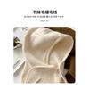 Korean balaclava hat for women, winter warm hat with integrated neck warmer, couple's style, ear protection, knitted wool hat
