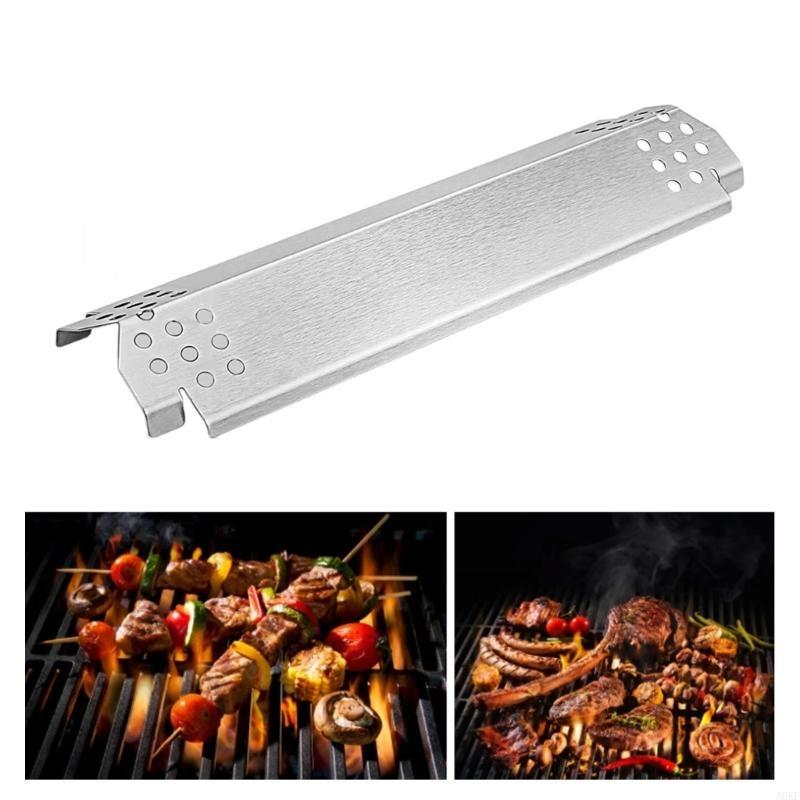 Edelstahl Eisen Hitzetent Brenner Abdeckung für Grills Einfach zu Installieren Hitzediffusorplatte Outdoor Kochzubehör A0KF