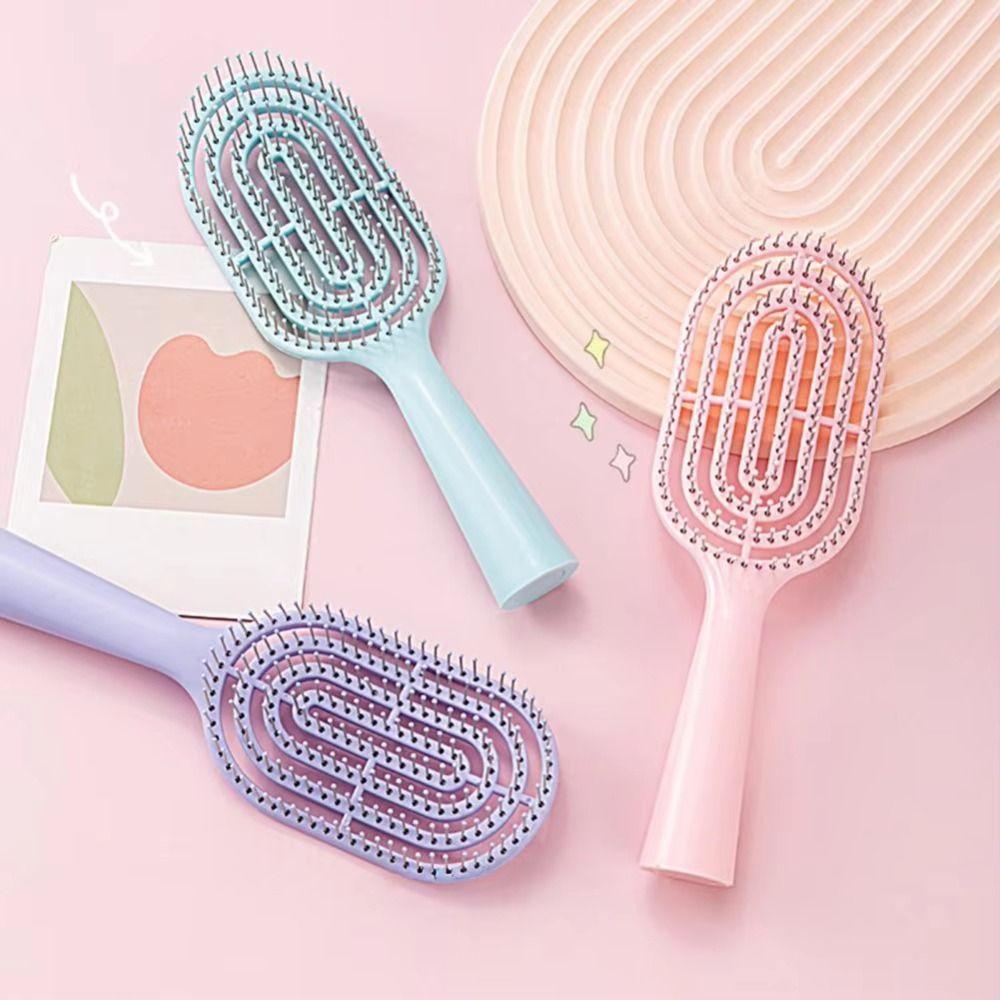 Anti-static Vented Hair Brush Thin Thick Curly Hair Styling Tool Hair Paddle Brush  for Women Girls