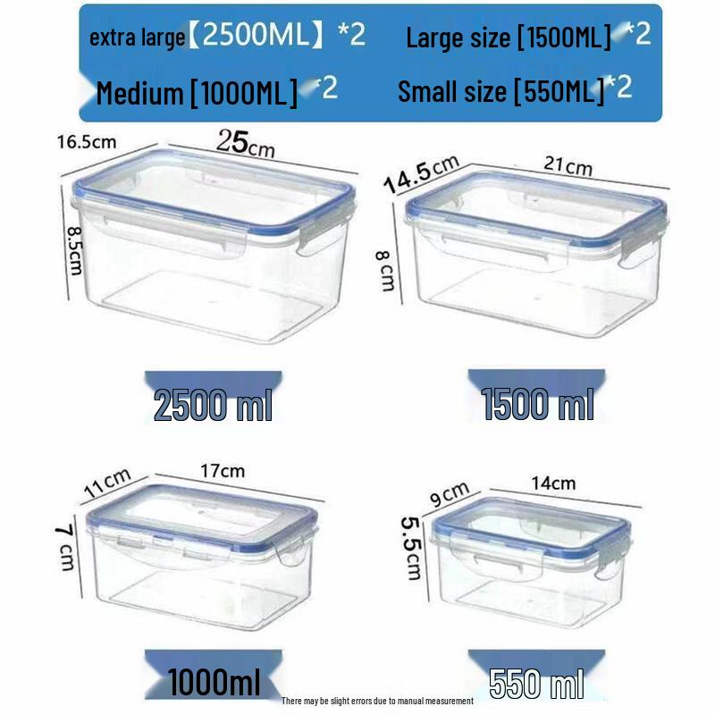 ZISIZ Plastic Microwave-Safe Food Storage Container
