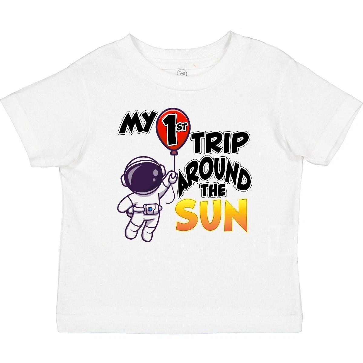 

Inktastic My 1st Trip Around The Sun Baby T-Shirt Astronaut Birthday First One 150