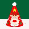 Material Pack Merry Christmas Hat Christmas Cartoon Pointed Hat  Children/Adult