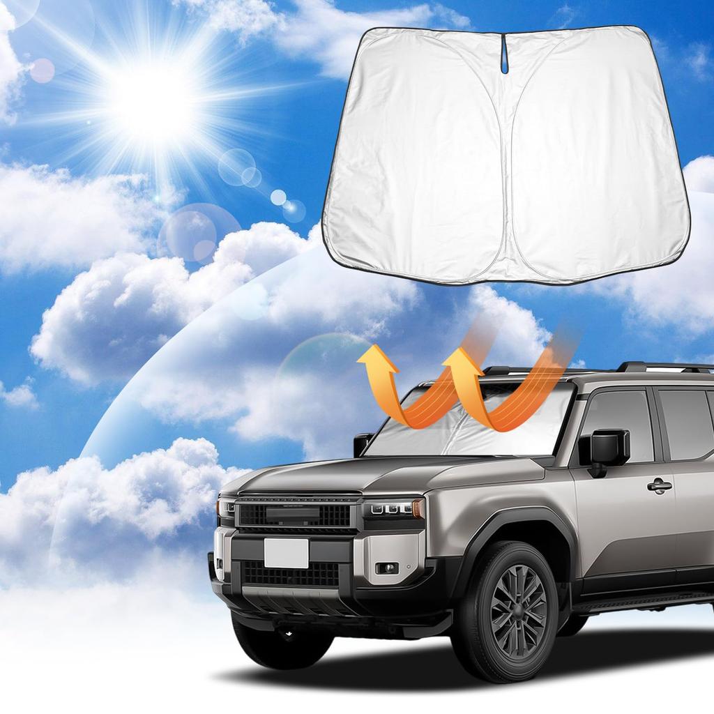 Coleya Sunshade 2024 New Toyota Land Cruiser 250 Model Exclusive Car Front Sunshade Car Shade Sunshade Cover High Density Window Thin Shade UV