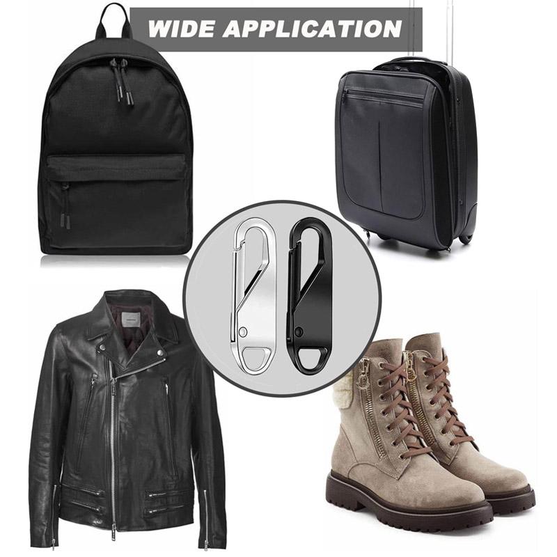 Replacement Metal Zippers Slider Puller Instant Repair Zipper Head Kit Travel Bag Suitcase Zipper Pull Tab DIY Sewing Supplies