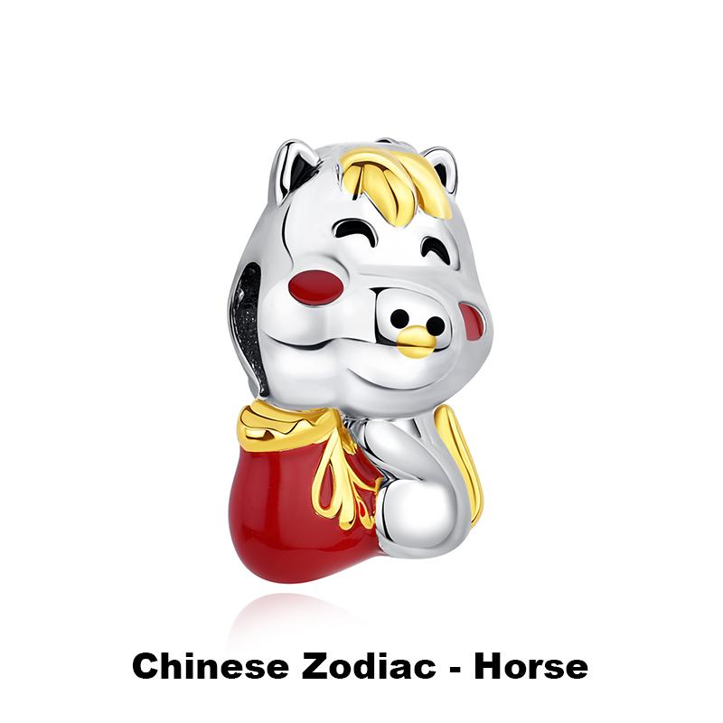 925 Silver Charms Beads Original Japanese Doll Fortune Cat Charm Fit Bracelets Bangles DIY Jewelry For Women