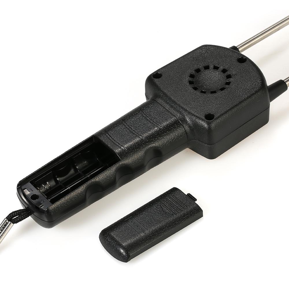 SMART SENSOR Handheld Moisture Meter LCD Digital Grain Moisture Meter Hygrometer with Measuring Probe for Corn Wheat