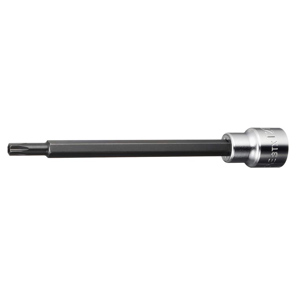 TONE Long Torx Socket T27H (Tamper-Proof Type) HP3TX-T27HL, 9.5mm (3/8") Drive,