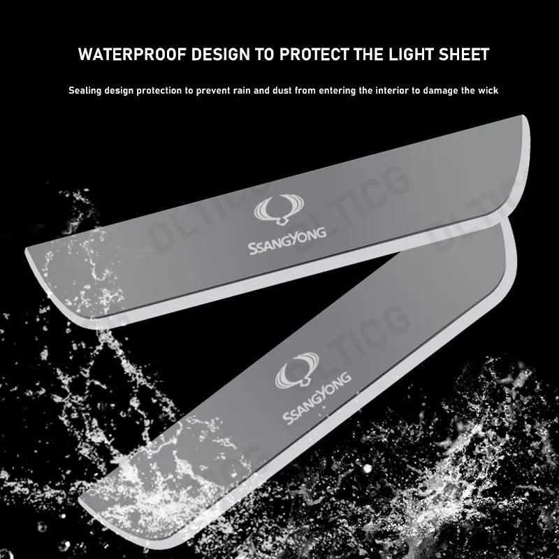 Custom Wireless LED Car Pedal Light Sill Pathway Welcome Scuff Light For Ssangyong Korando Kyron Musso Rexton Tivoli Actyon