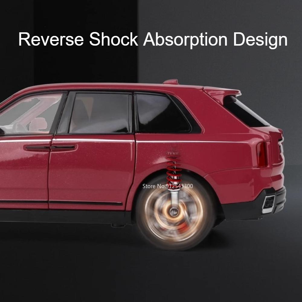 1:24 Rolls-Royce Cullinan Spectre Automodell Spielzeug Sternenhimmel Dach Stoßdämpfung Legierung Druckguss Fahrzeugmodelle Geschenk Ornamente