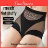 Seamless High Control Waist Tummy Panties Breathable Mesh Hip Lift Plus Size Antibacterial Body Shaping Briefs For Women