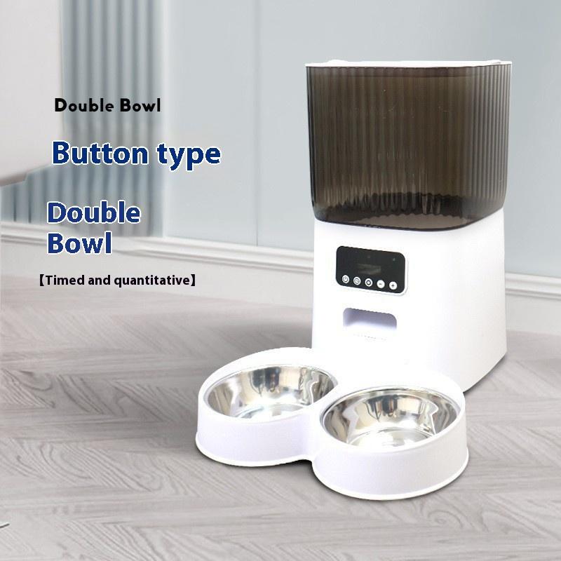 Automatic Pet Feeder Cat Food Dispenser Timed Portion Control Voice Remote Wifi Camera Smart Feeding Device for Home and Travel