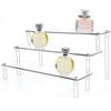 Acrylic Display Shelf For Organizing Cupcakes Perfume Jewelry Collectibles Storage Rack With Reinforced Support Rods