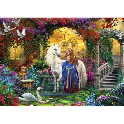 Quebra-cabeça de material brilhante Castle of Fantasy, 500 peças, cores misturadas