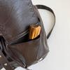 Studded Leather Backpack Women's Fashionable Vintage Style Bag with Adjustable Straps and Multiple Pockets