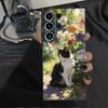 Handyhülle Case für Samsung Galaxy S26 Ultra S23 S24 S10 S9 S21 FE Note 20 8 9 10 S20 Ultra S25 Plus Cartoon Süße Katze