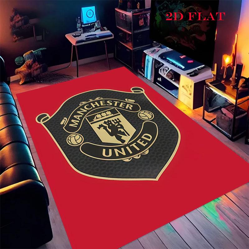 Raw MUFC Passion Carpet Rug for Living Room Bedroom Home Sofa Decoration,Kids Play Nonslip Floor Mat