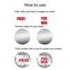 300pcs/roll Round Silver Scratch Off Stickers 1 Inch Scratch Off Labels Sticker for Party Activity Favors Stationery Sticker
