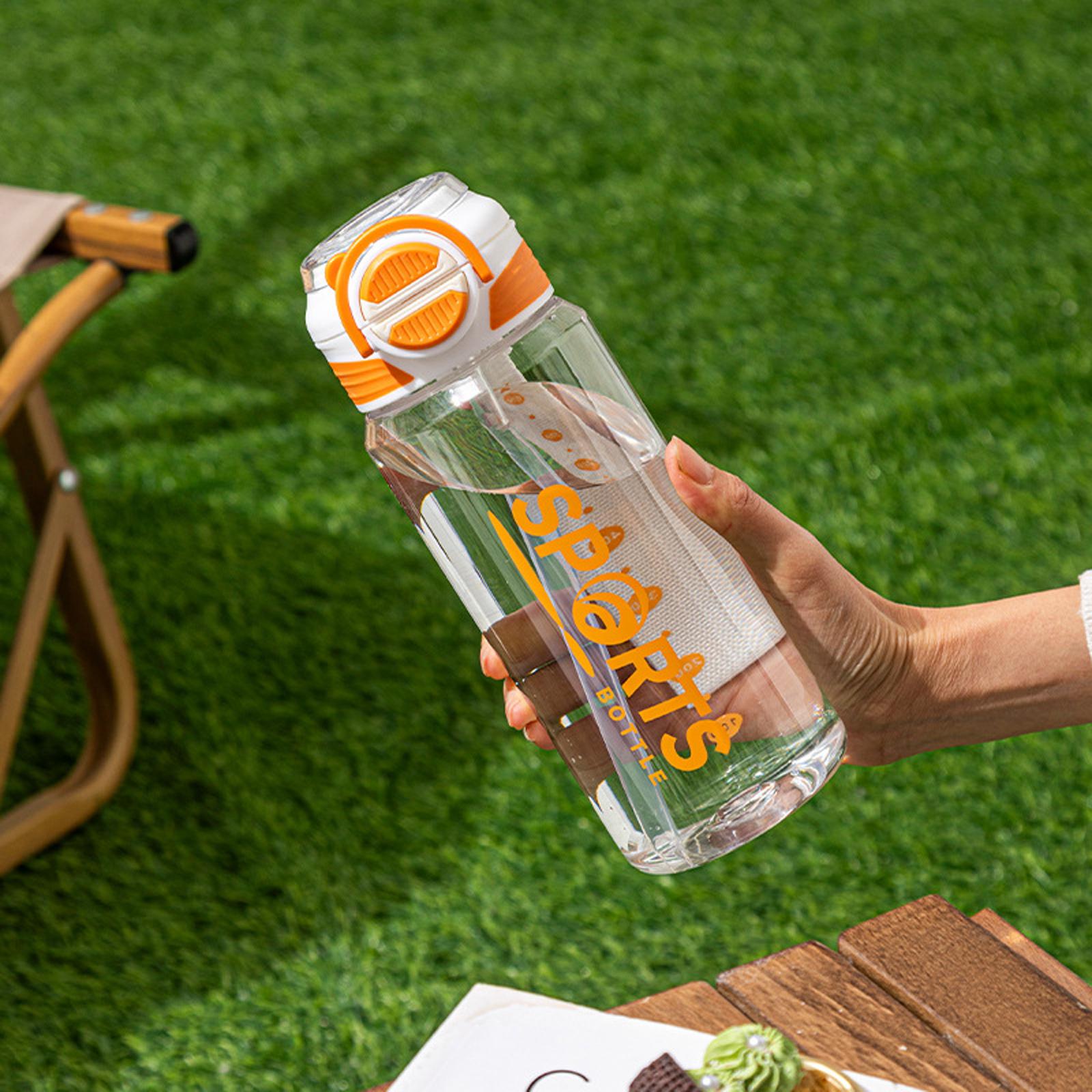 

Couple Straw Water Cup Portable Outdoor Sports Travel Mug for Men Women Daily Hydration Supplies S