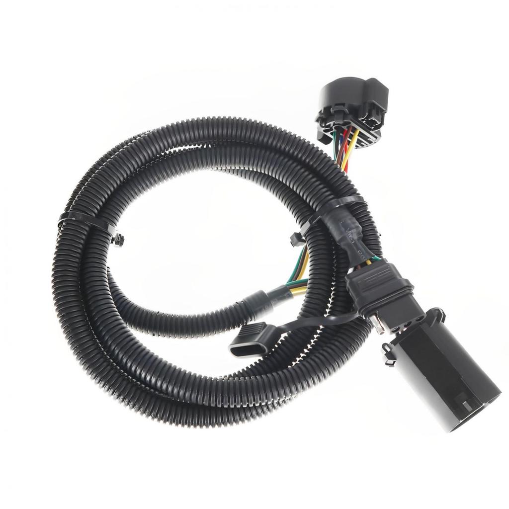 55384 4 Way 12V Trailer Wiring Harness for Commercial Vehicle / Semi - trailer/ Trailer with 7 Way Connector Restraining StrapGood product