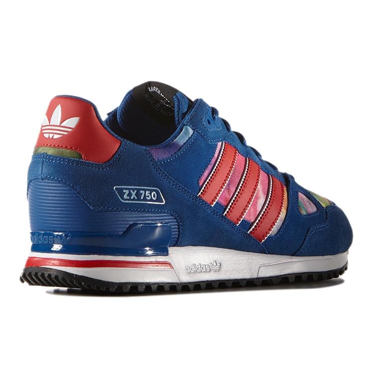 adidas Originals ZX 750 Sport Shoes Blue/Red Men's AQ3187