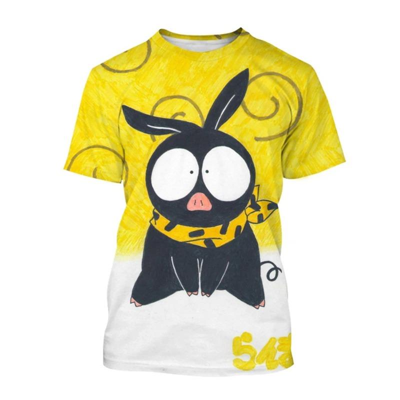 Japanese Anime Ranma Anime Character Casual Cute Unisex 3D Printed Character Short Sleeve T-shirt
