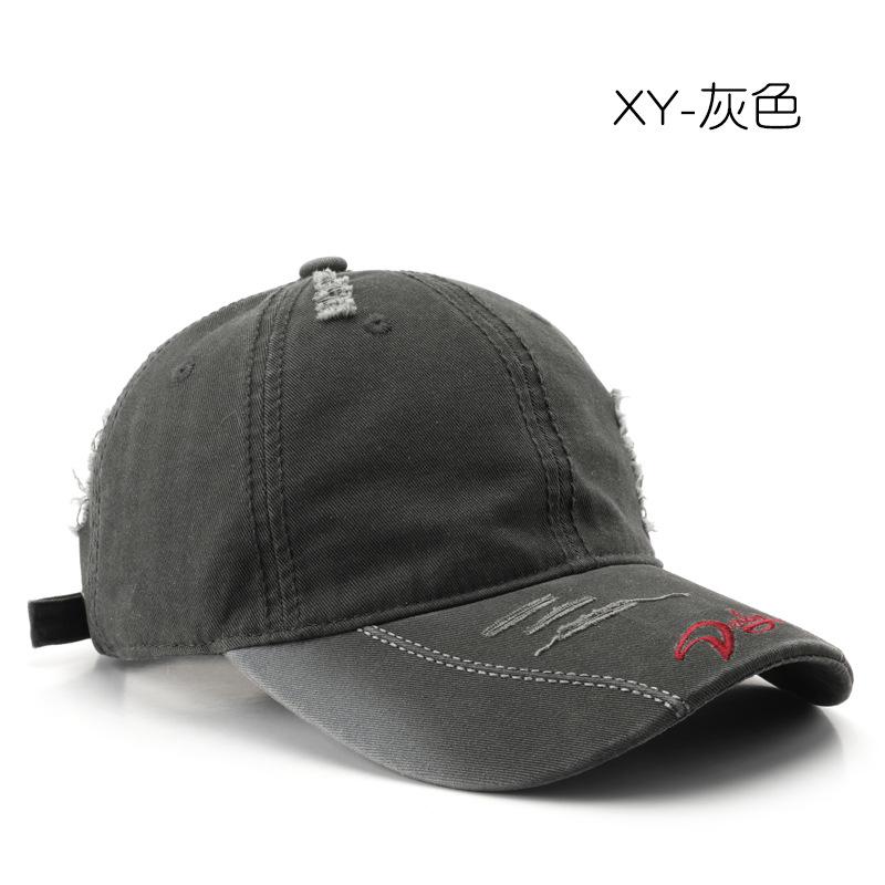 Women's washed cotton soft-top baseball cap, suitable for outdoor activities, men's travel cap, sun-protective visor