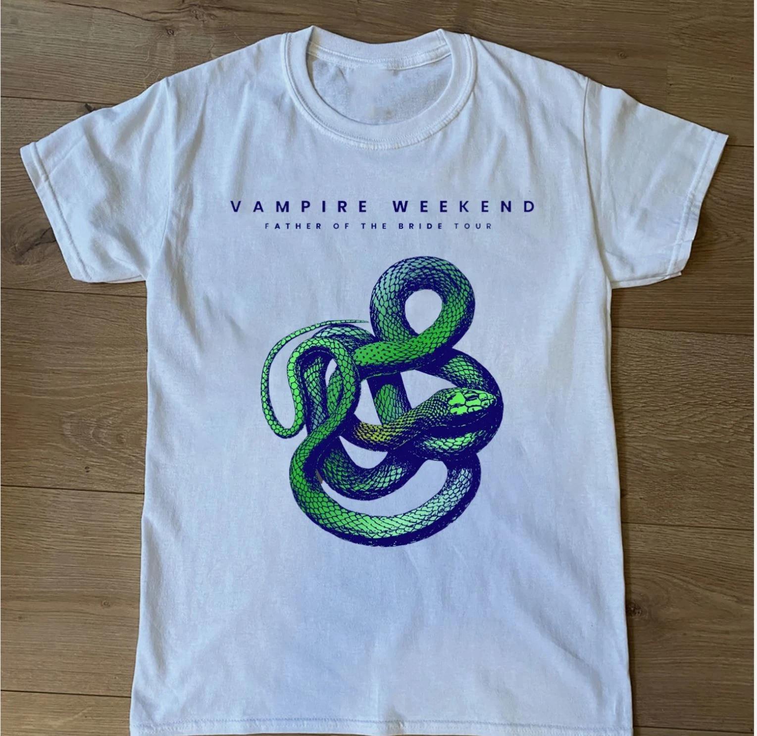 Rare VAMPIRE WEEKEND - FATHER OF THE BRIDE TOUR White All Size 4XL
